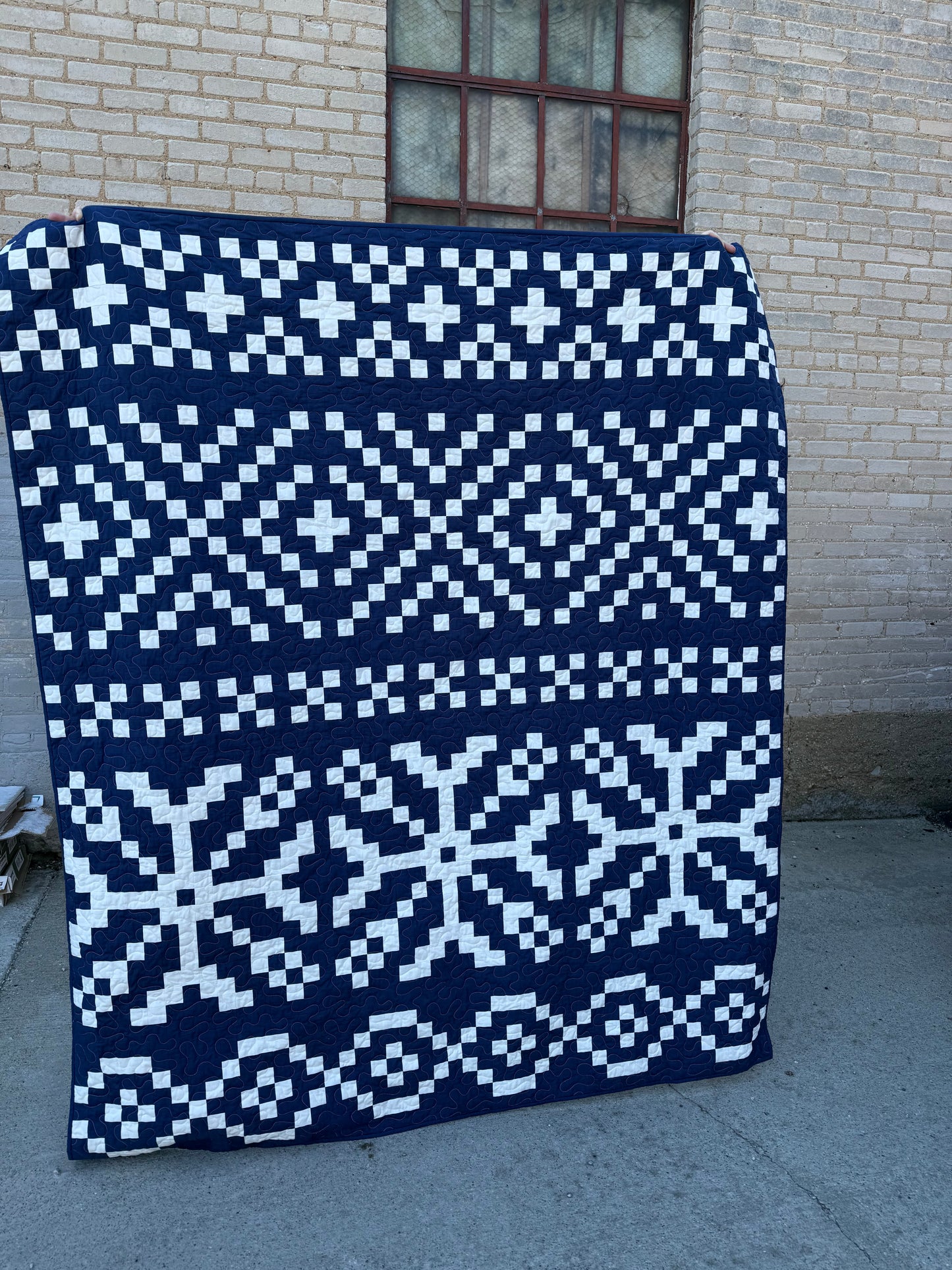 Fair Isle Knit Quilt Kit