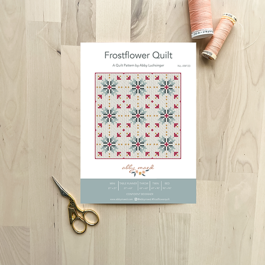 Frostflower Quilt Paper Pattern by Abby Maed