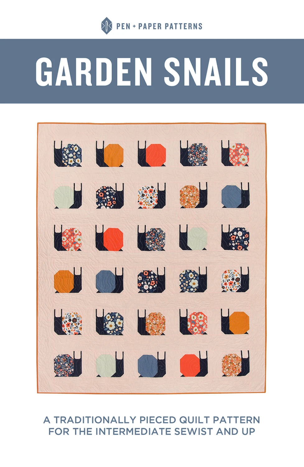 Garden Snails Paper Quilt Pattern