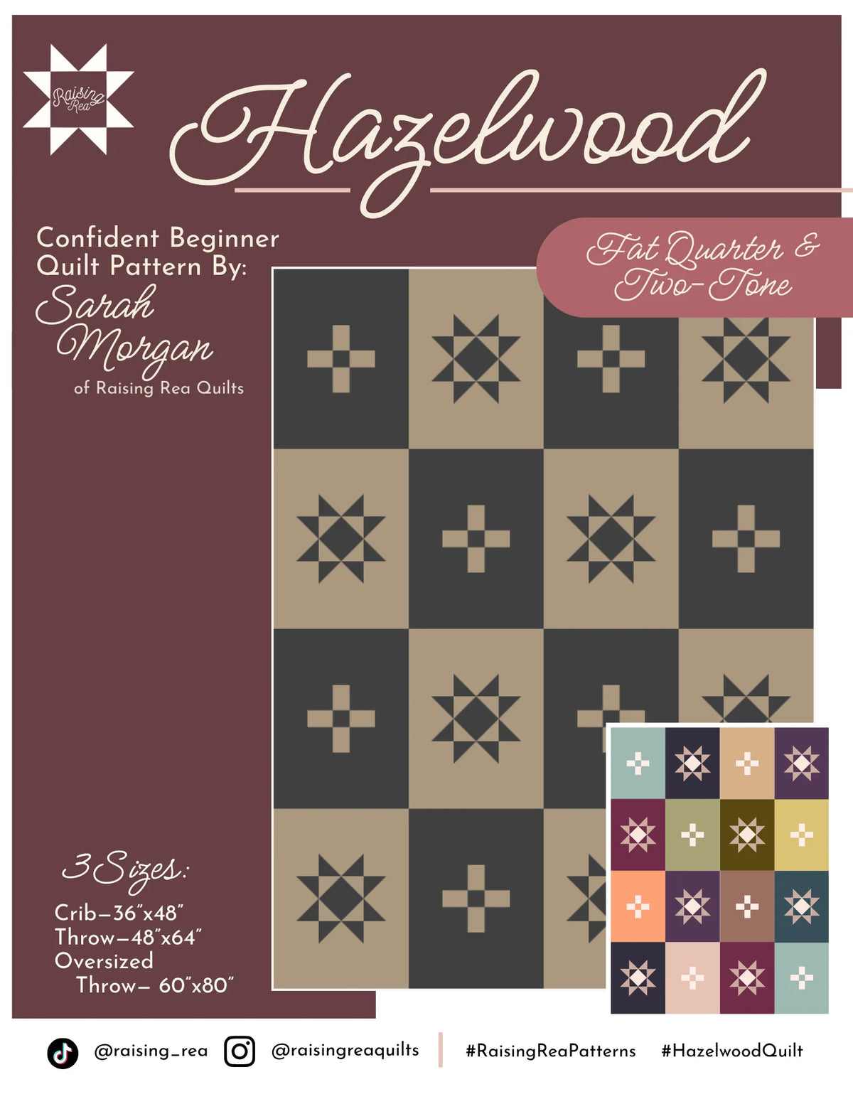 Hazelwood Quilt Paper Pattern