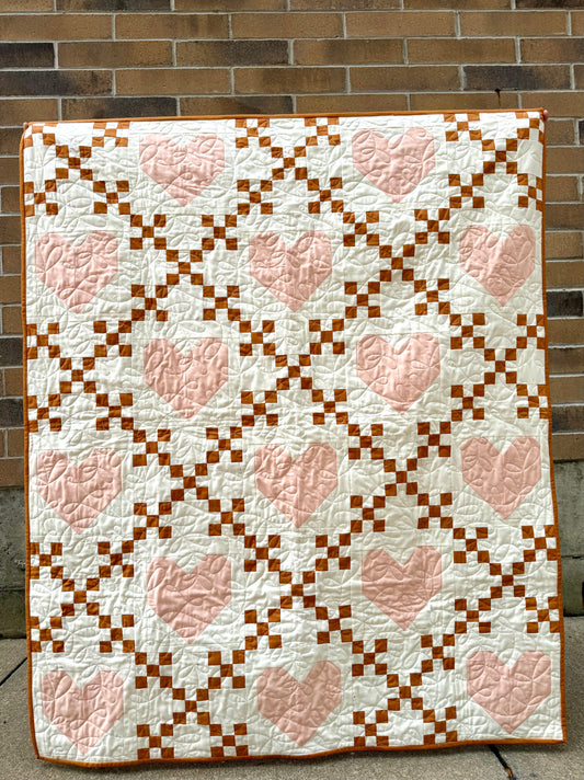 Heirloom Hearts CRIB Size Quilt Kit
