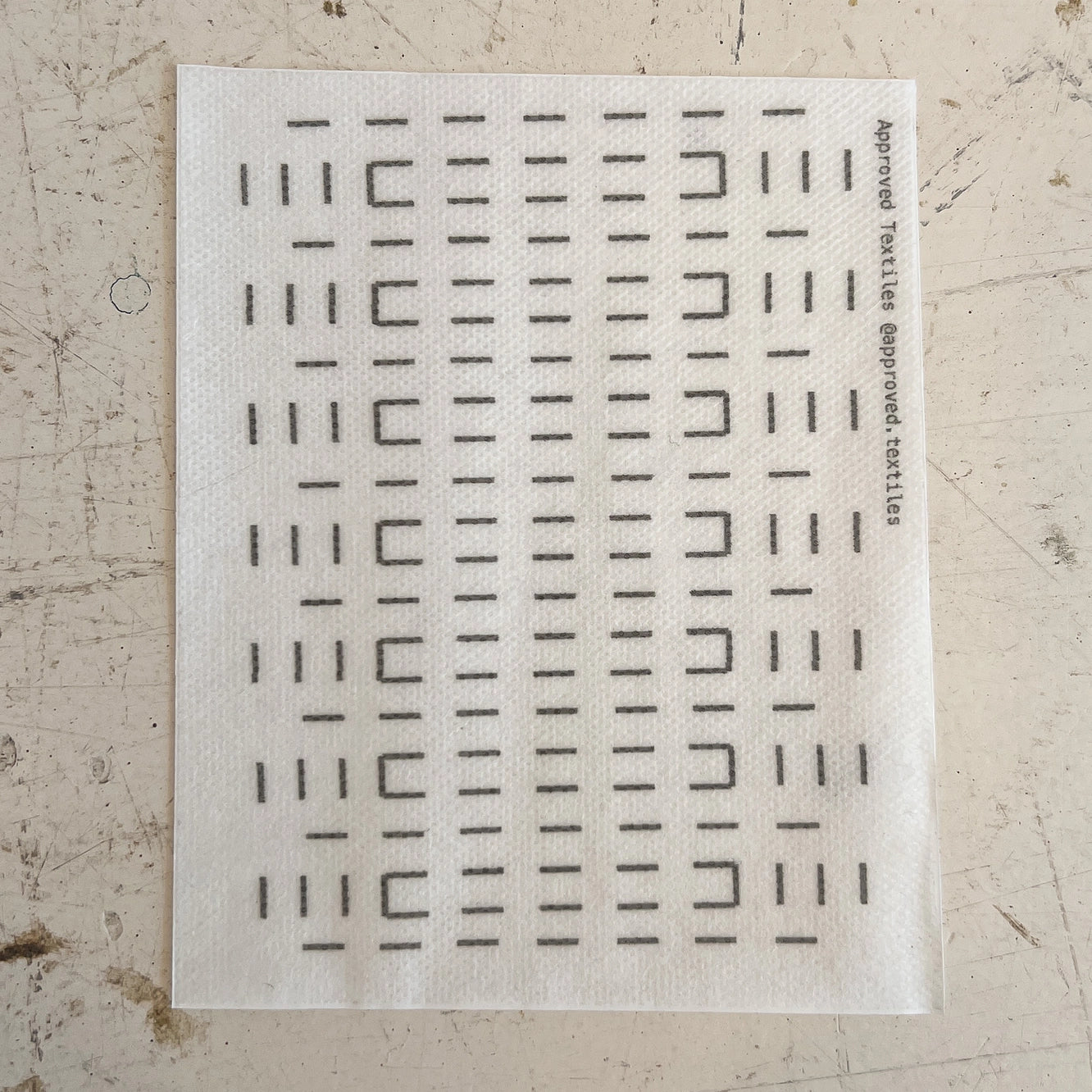 Large Square Mending and Embellishment Transfer