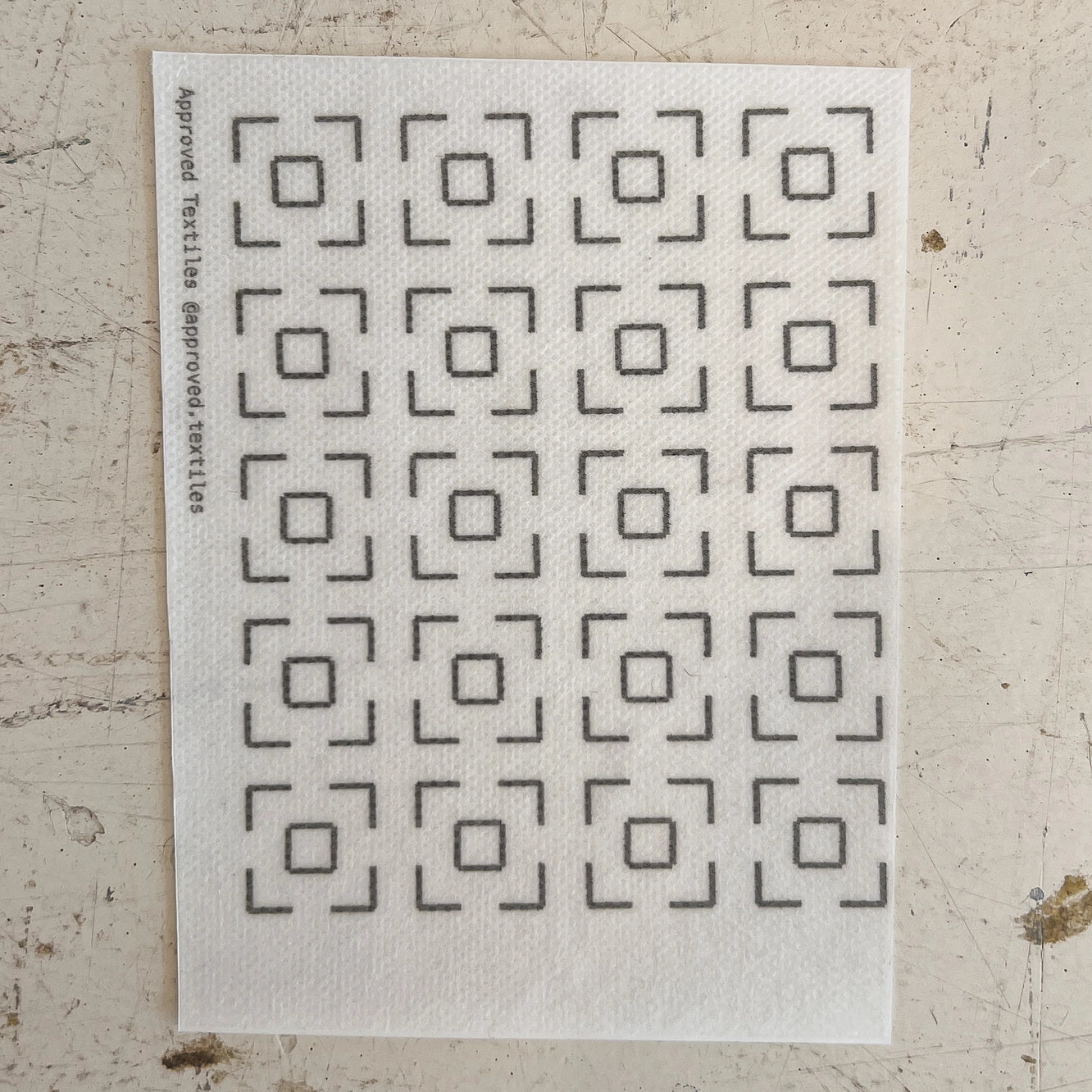 Large Square Mending and Embellishment Transfer