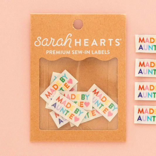 Made by Auntie Woven Labels in Rainbow