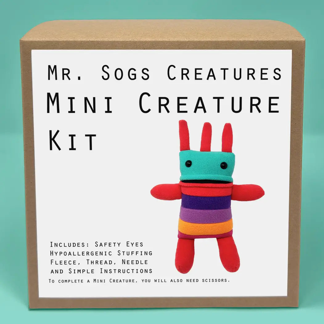 Mini Creature Turquoise DIY Plush Sewing Kit