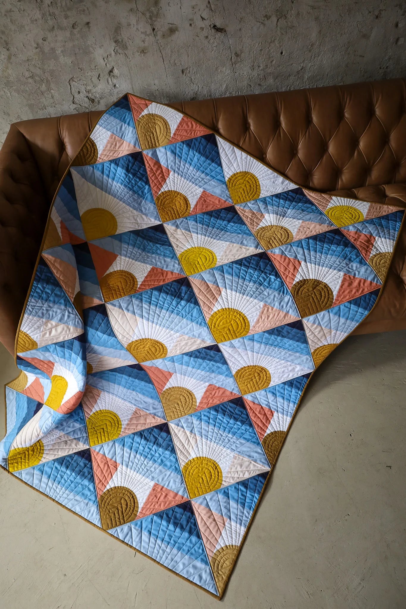Mountain Horizon Cover Throw Quilt Kit