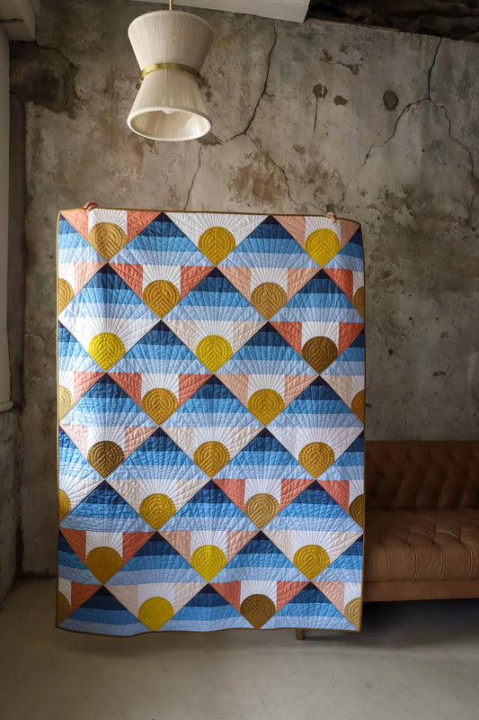 Mountain Horizon Cover Throw Quilt Kit