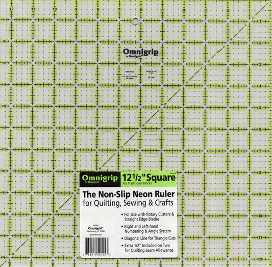 Omnigrip 12.5" x 12.5" Ruler
