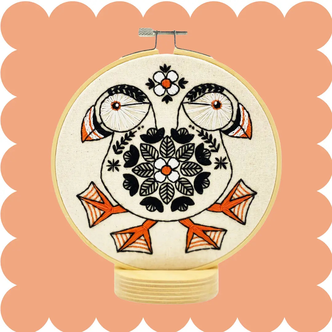 Puffin Complete Embroidery Kit
