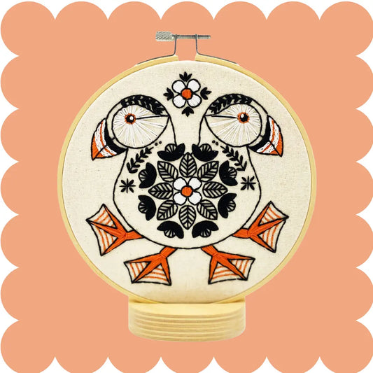 Puffin Complete Embroidery Kit