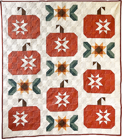 Pumpkin Spice Throw Quilt Kit