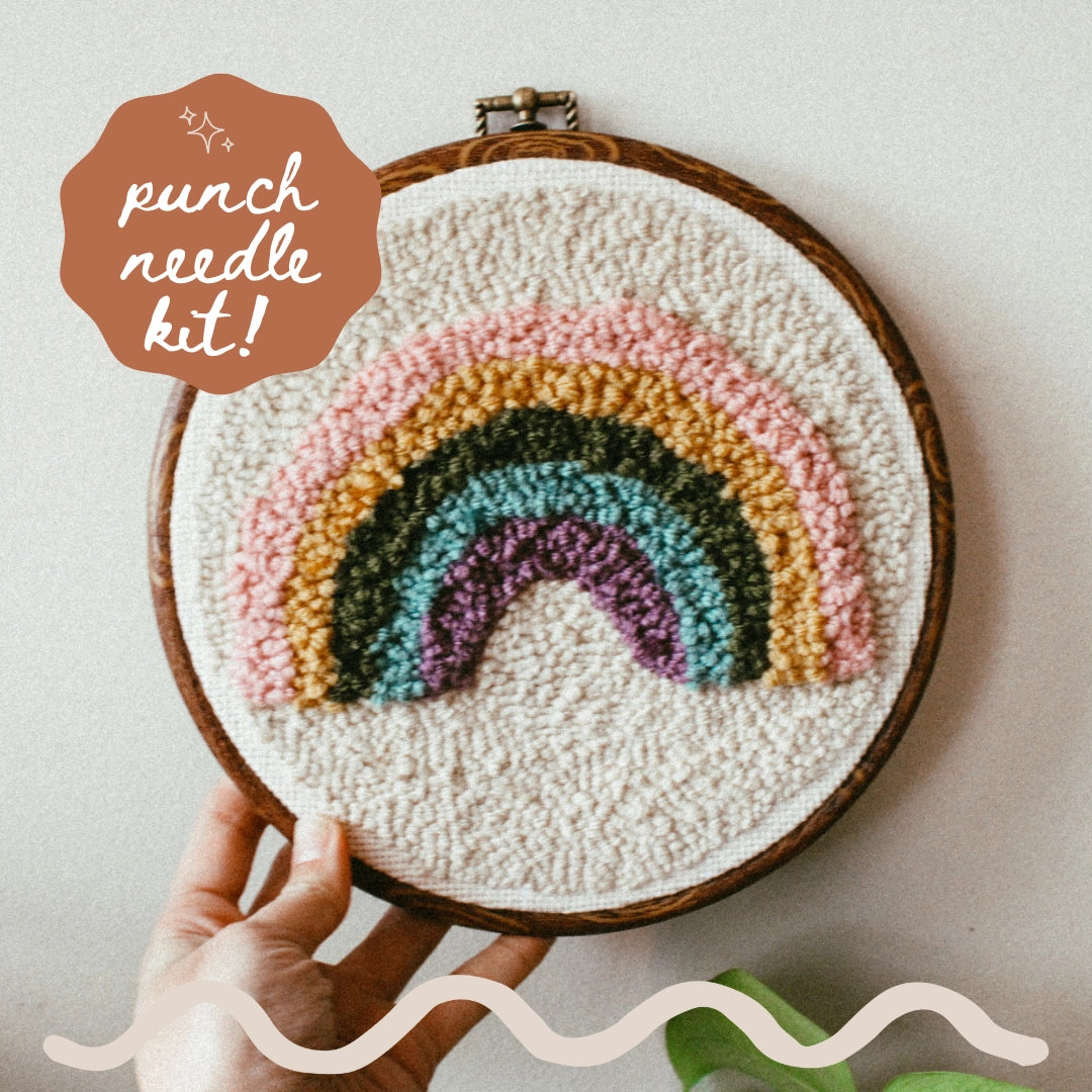 Rainbow Beginner Punch Needle Kit