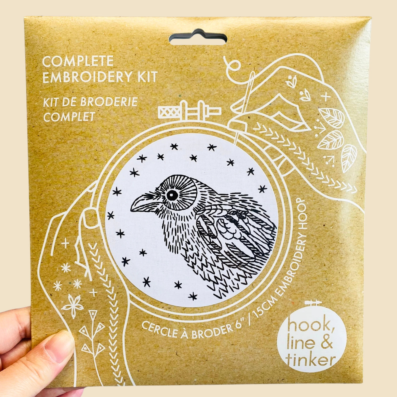 Raven Nevermore Complete Embroidery Kit