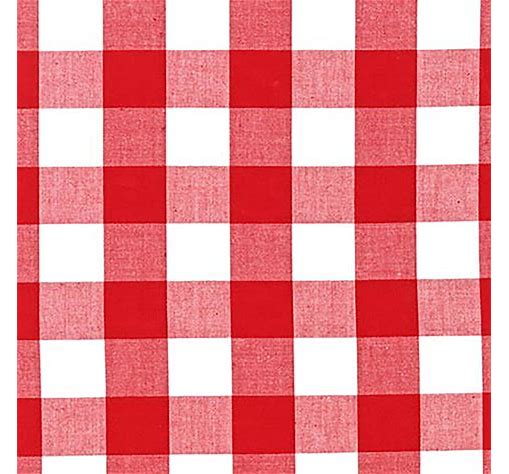 Red/White 1" Gingham