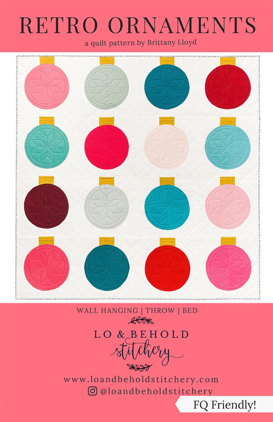 Retro Ornaments Paper Quilt Pattern