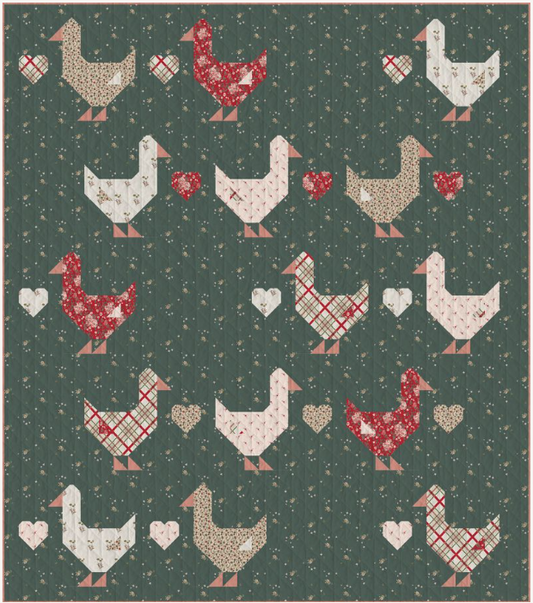 Goose Goose Quilt Kit- Spruce Goose Version, Crib or Throw Size