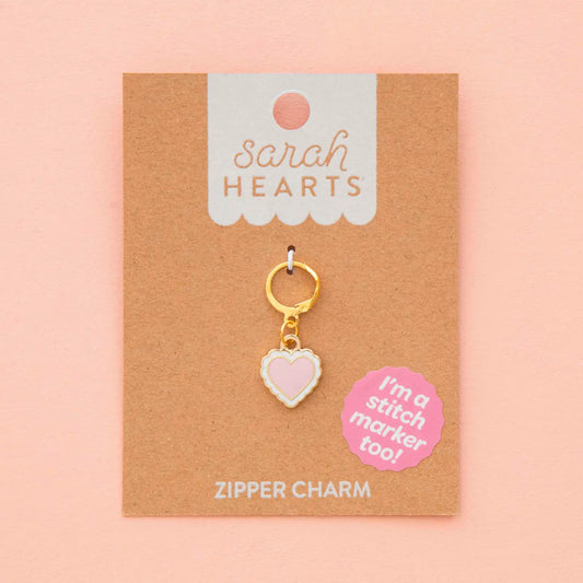 Sweet Heart Stitch Marker/Zipper Charm