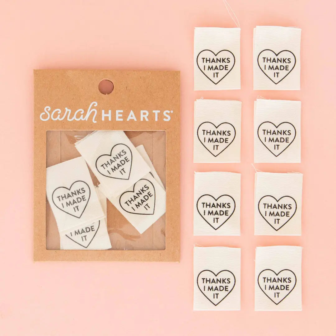 Thanks I Made It Cotton Organic Labels