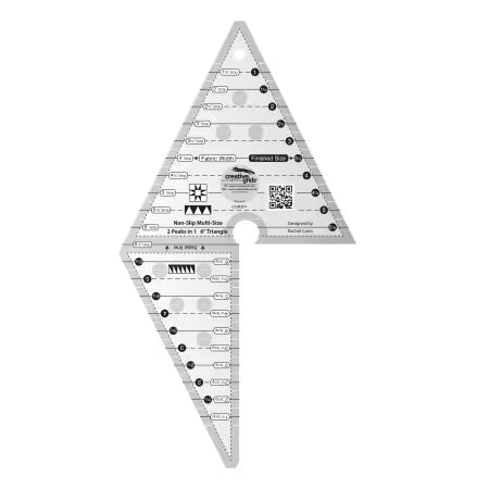 Creative Grids Quilt Ruler 2 Peaks in 1 Triangle