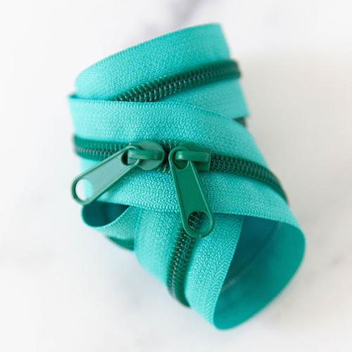 30" Turquoise Zipper