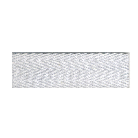 Cotton Twill Tape 25mm White