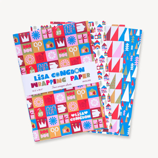Lisa Congdon Holiday Wrapping Paper